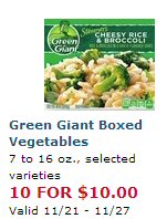 Green Giant Boxed Veggies
