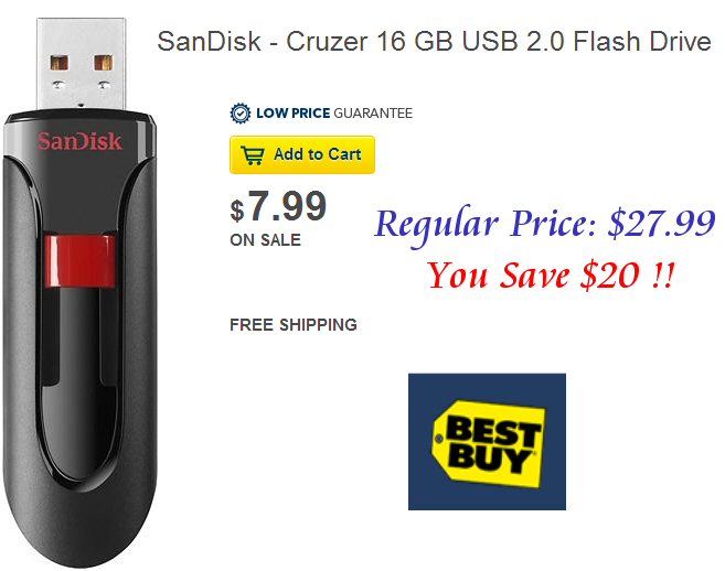 SanDisk Cruzer Flash Drive 16 GB