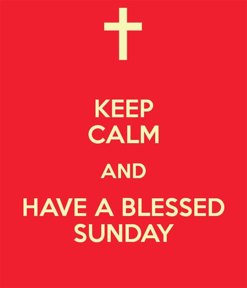 keep calm Sunday
