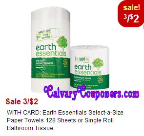 Earth Essentials paper towels at CVS