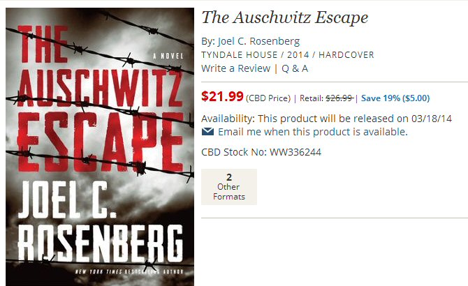 Joel Rosenberg The Auschwitz Escape