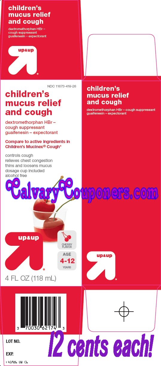 Target childrens cough relief