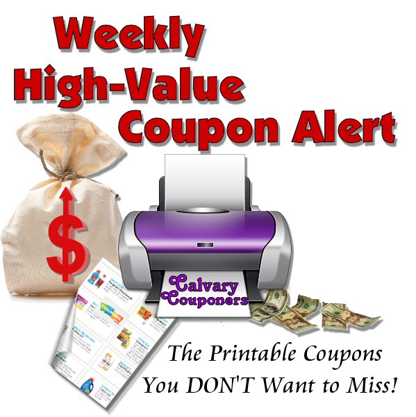 High Value Printable Coupons Alert