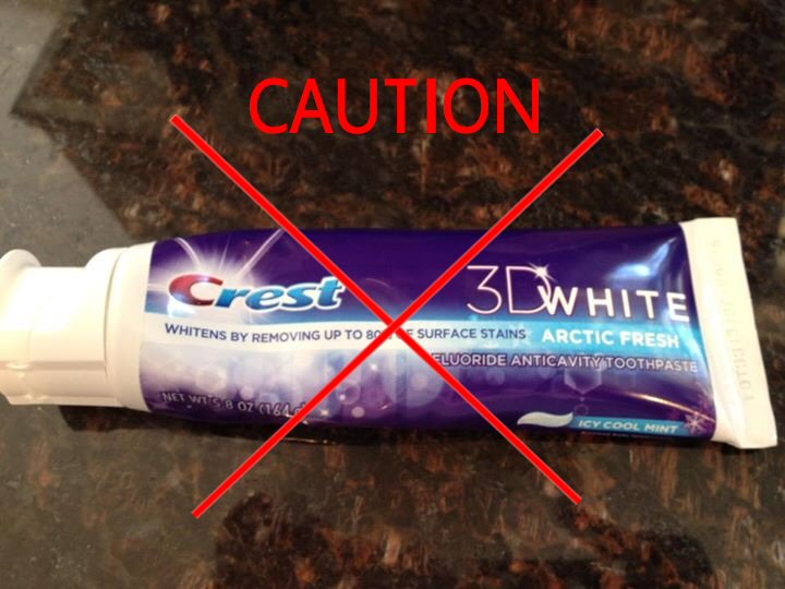 Crest3D White Caution