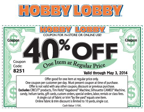 Hobby Lobby Coupons April 27 Calvary Couponers