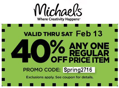 Michaels coupon Feb 8 2016 CalvaryCouponers