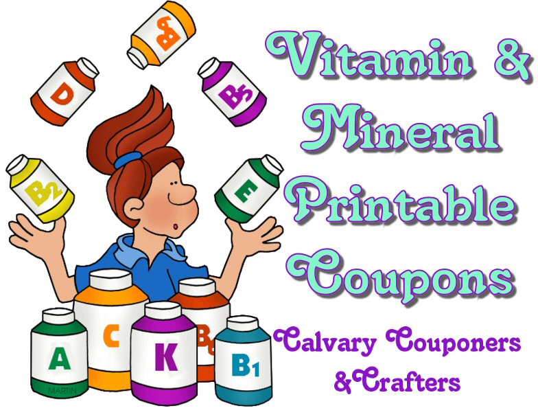 Vitamins and minerals printables calvary couponers and crafters