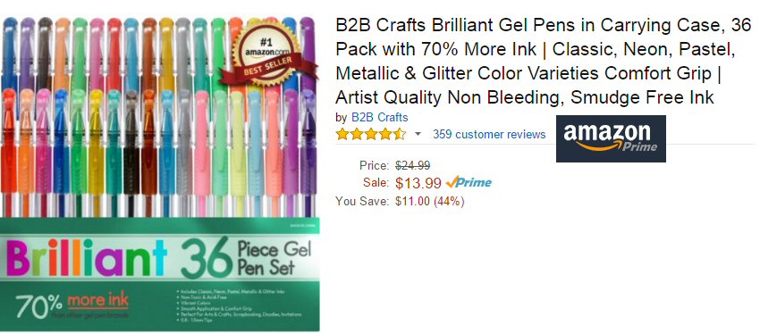 B2B Gel Pens Save 11 dollars Calvary Couponers and Crafters