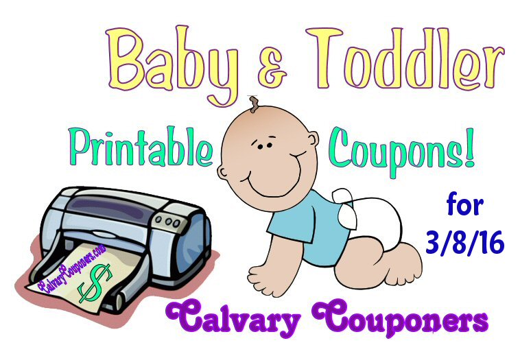 Baby and Toddler Coupons for 3-8-16 Calvary Couponers and Crafters
