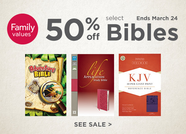 Bibles 50 percent off Calvary Couponers and Crafters