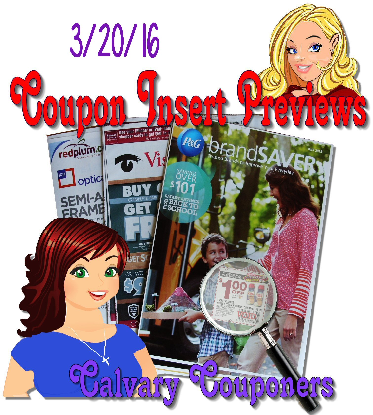 Sunday Coupon Insert Preview for 3-20-16 Calvary Couponers and Crafters