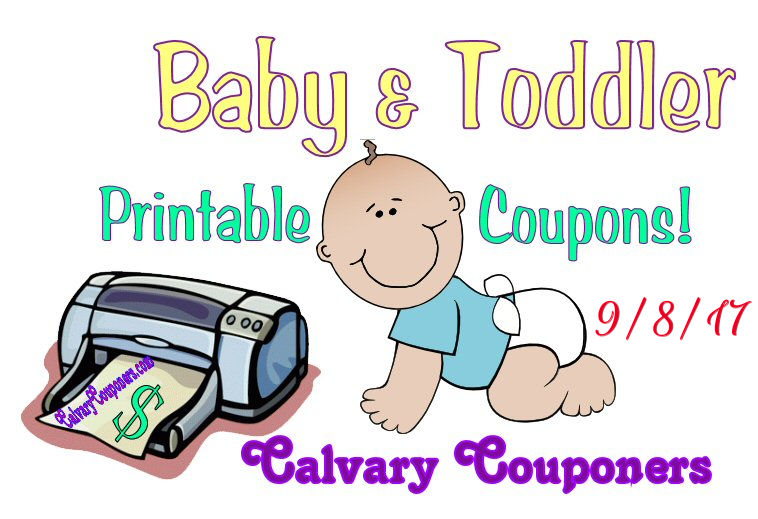Baby and Toddler coupons for 9-8-17