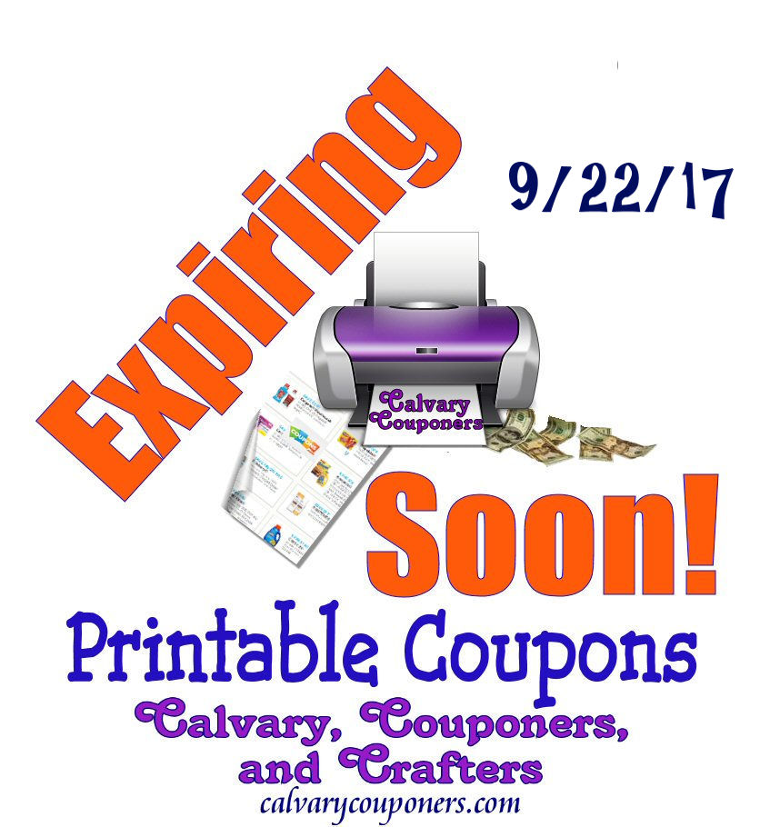 Expiring Coupons for 9-22-17