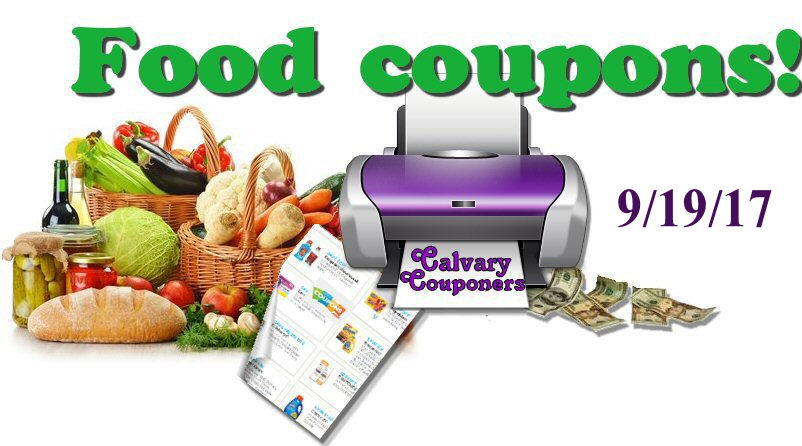 Food Only coupons for 9/19/17