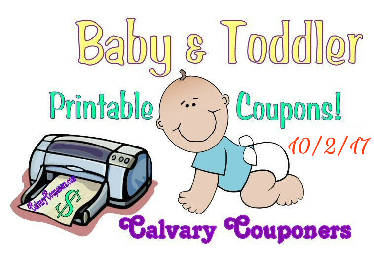 Baby and Toddler Coupons for 10/2/17