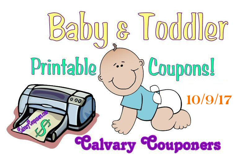 Baby and Toddler Coupons for 10/9/17