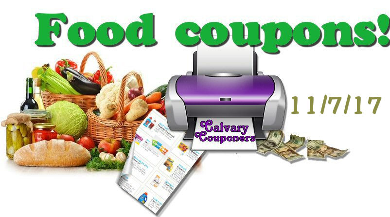 Food only coupons for 11/7/17