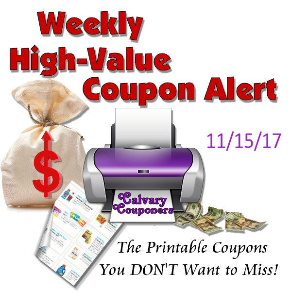 High Value Coupon Alert for 11-15-17