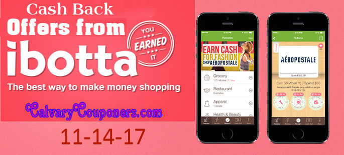 Ibotta cash back offers 11-14-17