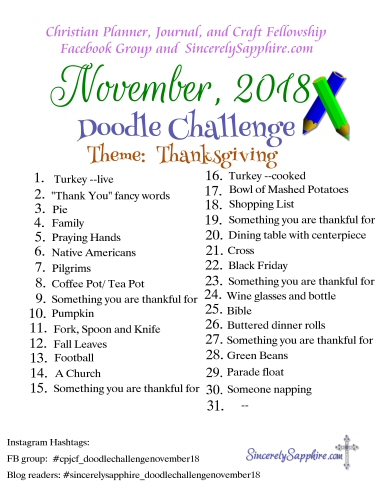November 2018 Doodle Challenge