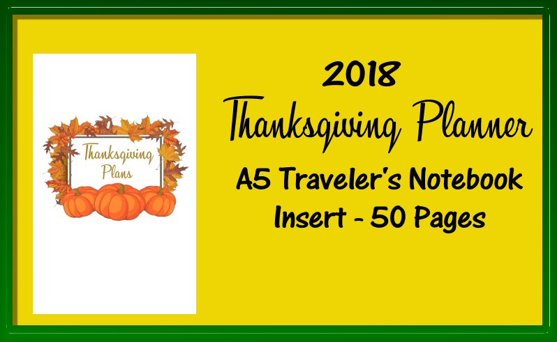 Thanksgiving Traveler's Notebook Insert