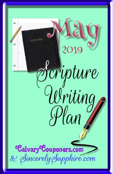 May 2019 Scripture Writing Plan