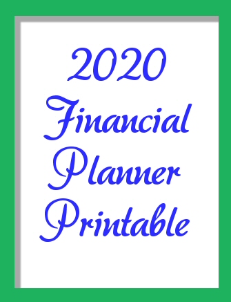 2020 Financial Planner Printable