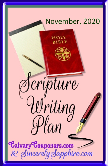 Scripture Writing Plan Header