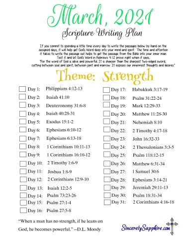 March 21 scripture writing plan click here to download